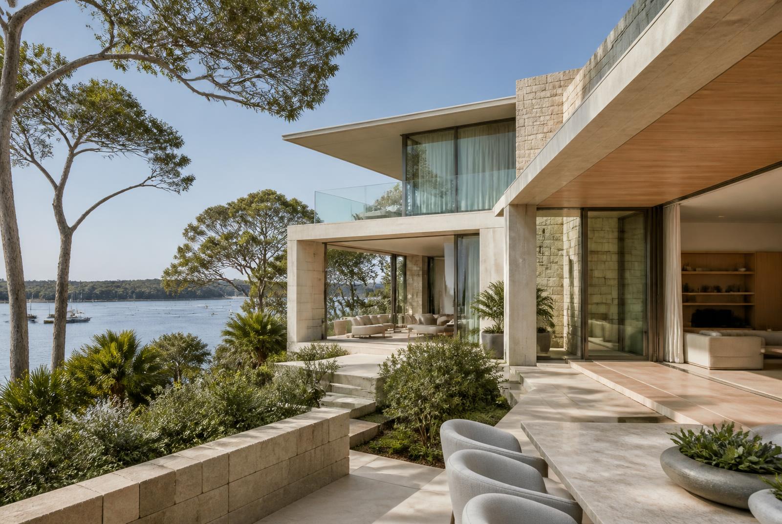 Luxury harbourside house setting representative of prestige opportunities in Mosman