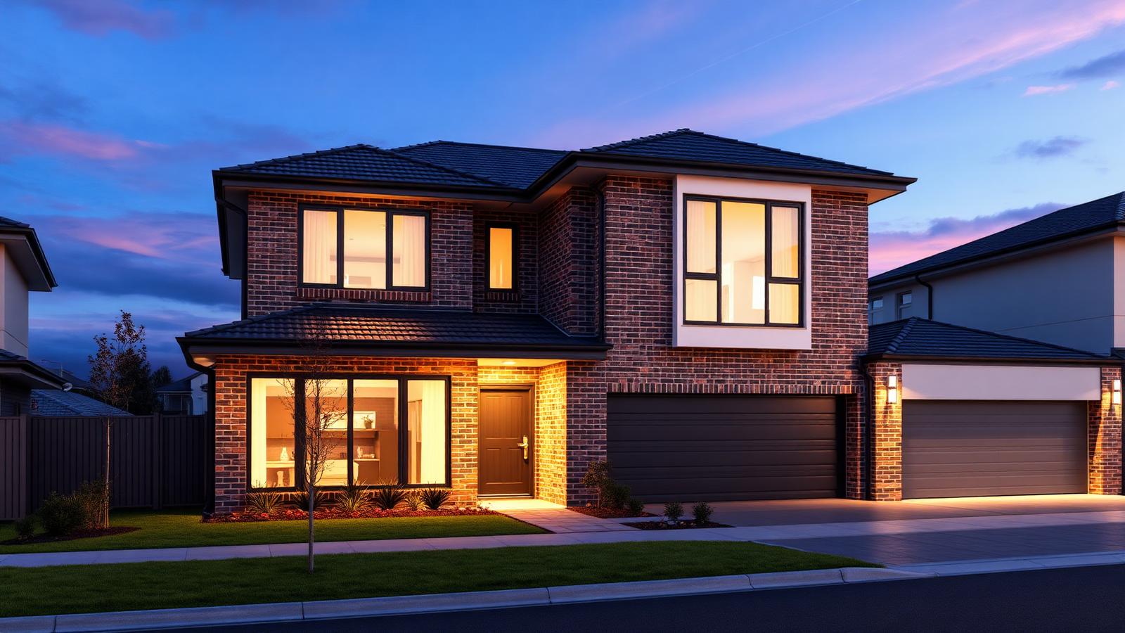 Contemporary double-storey house and land package home in Leppington, Sydney's southwest