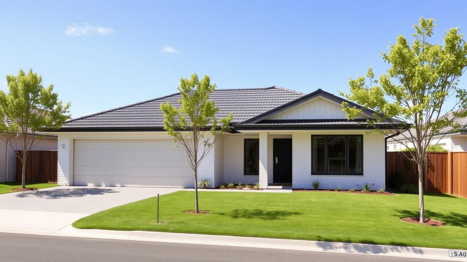 New single-storey house and land package home near Rouse Hill, Sydney's northwest