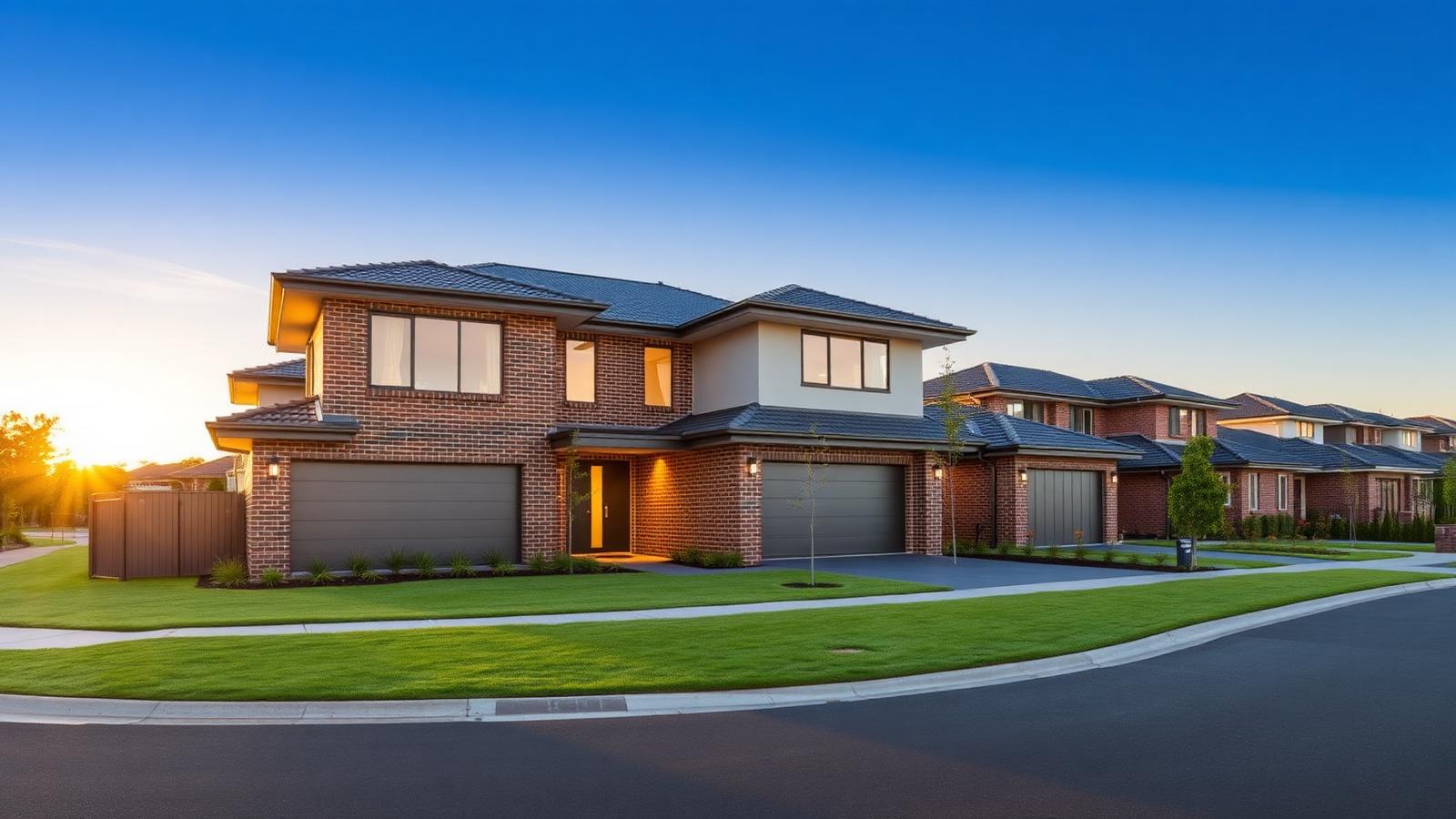 Modern double-storey house and land package home in Tallawong, Sydney's northwest
